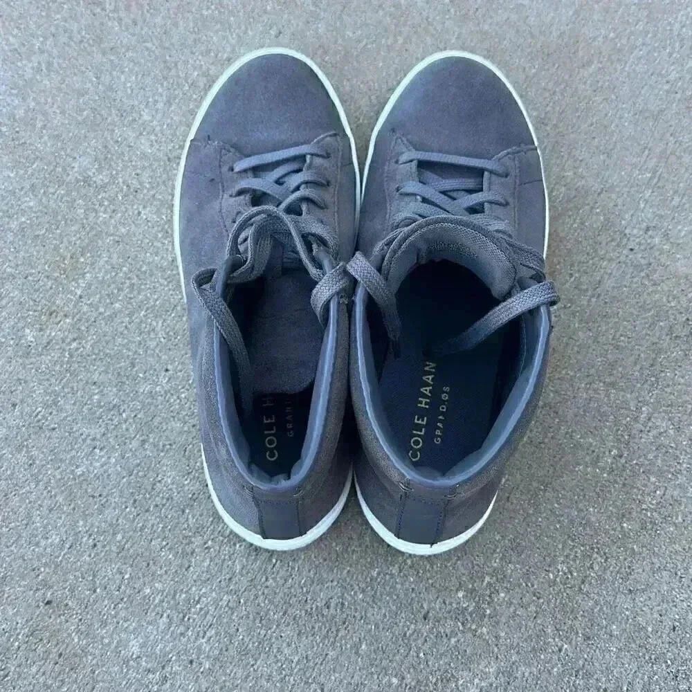 Cole Haan Gray Crosscourt High Top Sneakers- Women - Picture 5 of 12